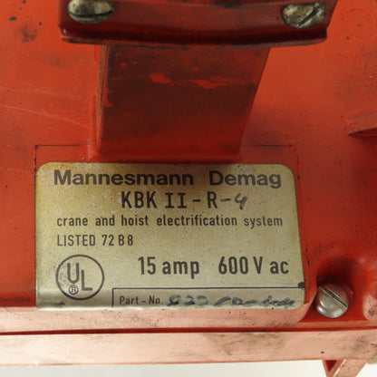 Demag KBK II-R4 600V 15A 4 Pole Internal Current Collector Parts/ Repair