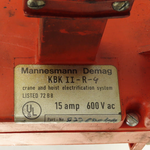 Demag KBK II-R4 600V 15A 4 Pole Internal Current Collector Parts/ Repair