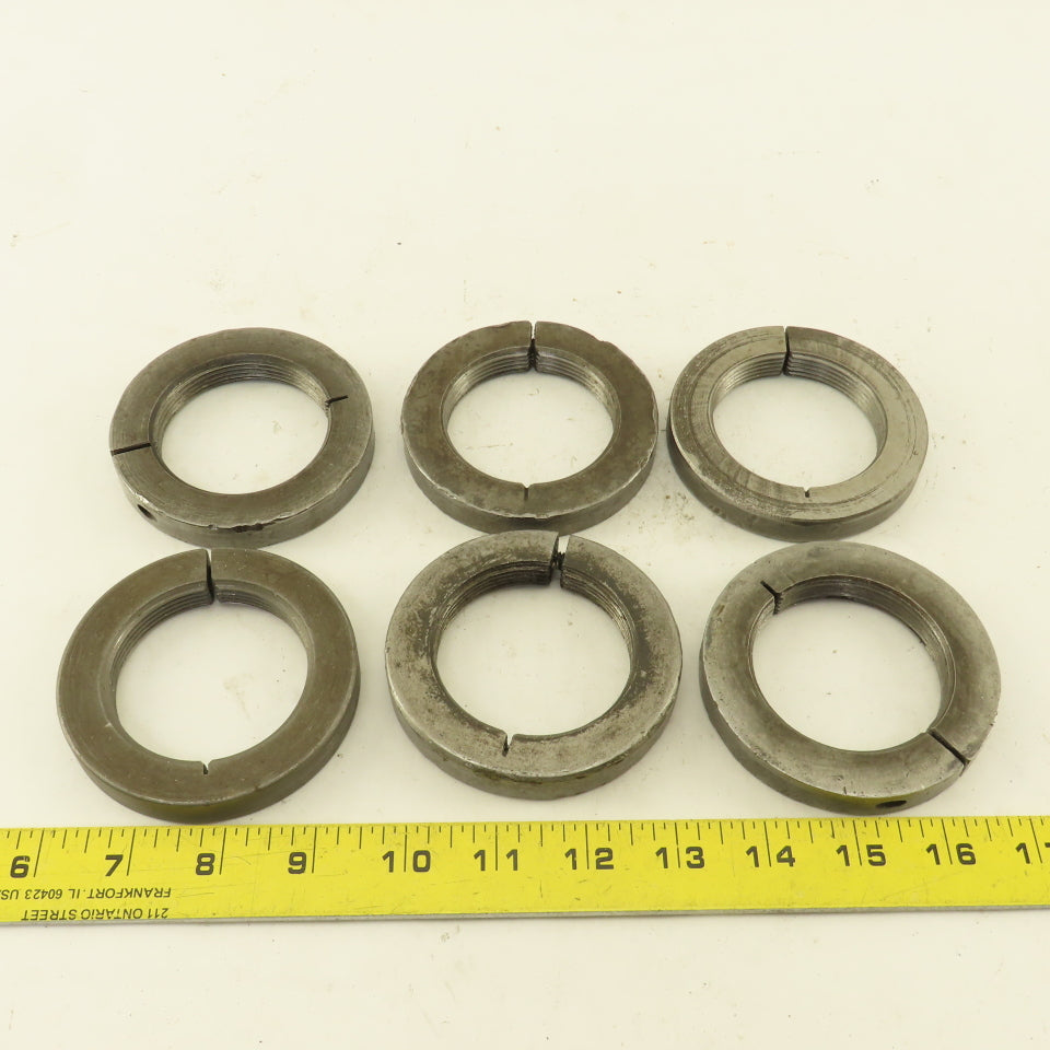 2-3/8" - 12  Threaded Split Ring Shaft Lock Collar Lot of 6