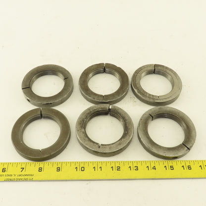 2-3/8" - 12  Threaded Split Ring Shaft Lock Collar Lot of 6