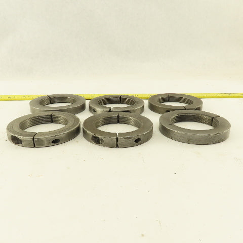 2-3/8" - 12  Threaded Split Ring Shaft Lock Collar Lot of 6