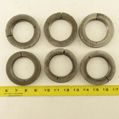 2-3/8" - 12  Threaded Split Ring Shaft Lock Collar Lot of 6