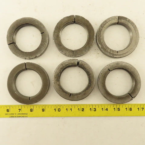 2-3/8" - 12  Threaded Split Ring Shaft Lock Collar Lot of 6