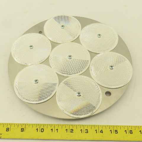 Photoelectric Sensor Reflector Cluster 10" Plate W/ 7 AKT No. 18 Reflectors