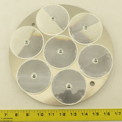 Photoelectric Sensor Reflector Cluster 10" Plate W/ 7 AKT No. 18 Reflectors