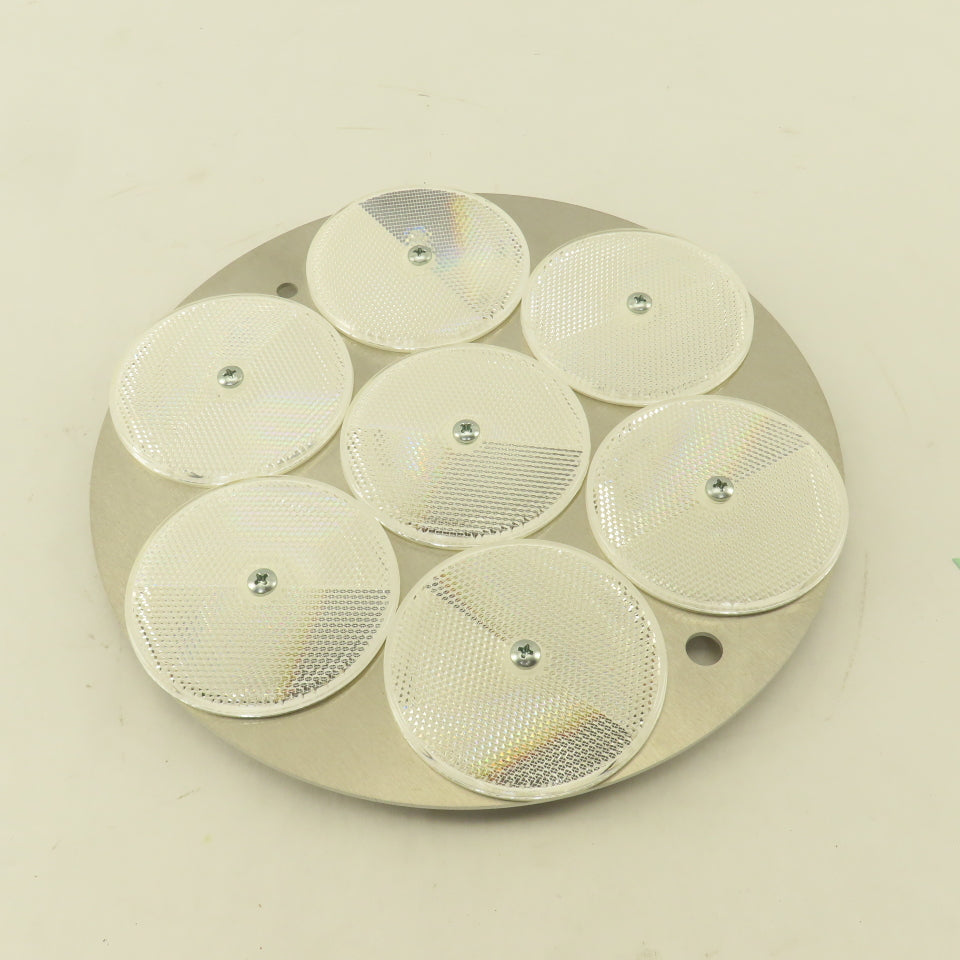 Photoelectric Sensor Reflector Cluster 10" Plate W/ 7 AKT No. 18 Reflectors