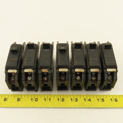 General Electric TQC1150 50A Single Pole Circuit Breaker 120/240V Lot Of 7