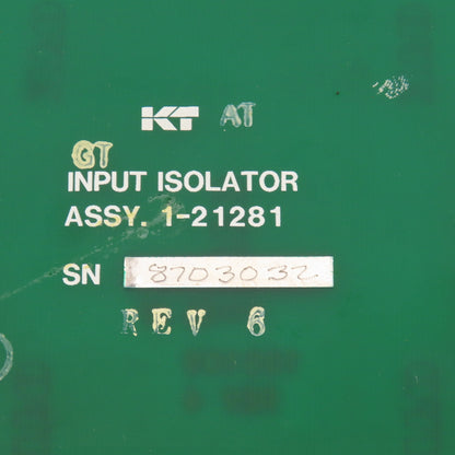 Kearny & Trecker 1-21281 24VDC Input Isolator Circuit Board