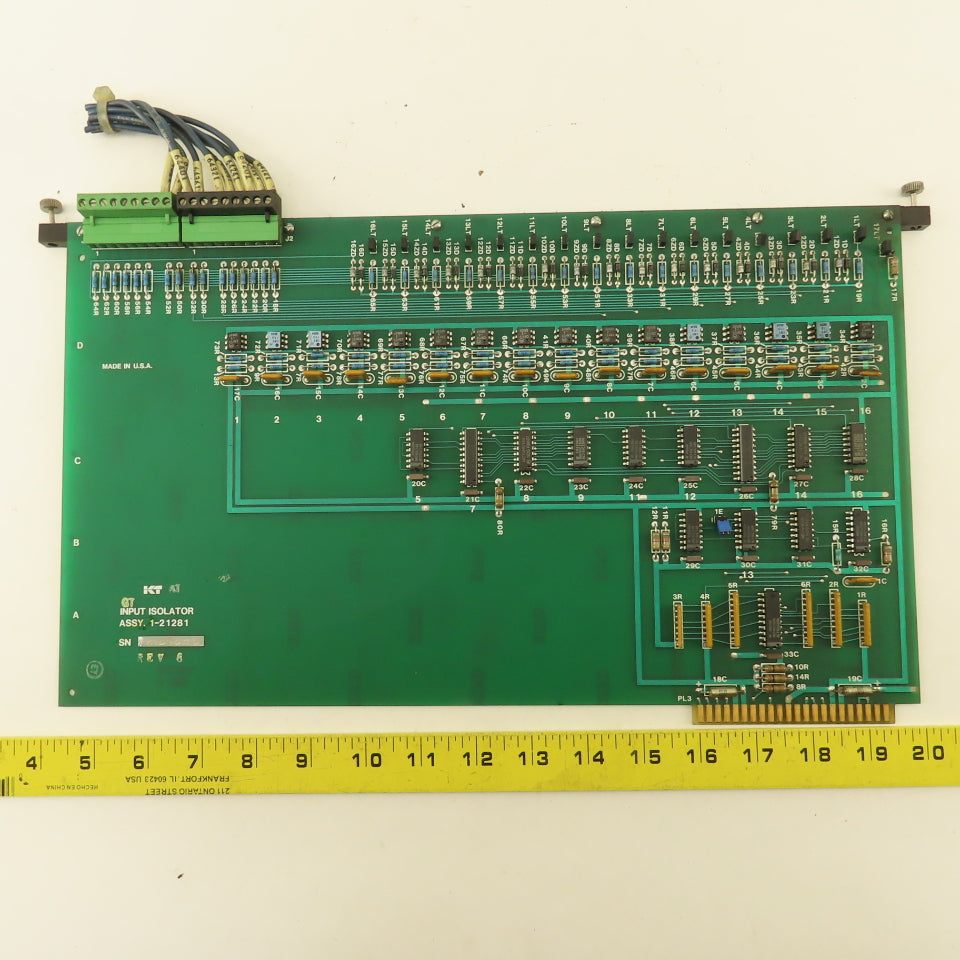 Kearny & Trecker 1-21281 24VDC Input Isolator Circuit Board