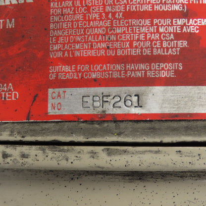 Hubbell Killark EBF261 Hazardous Location Fluorescent Light Fixture 120V