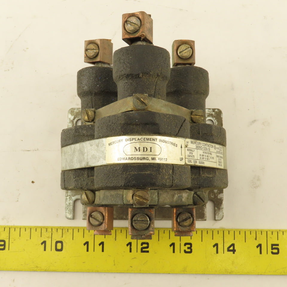 Mercury Displacement 360NO-120A-18 Mercury Contactor 480V 60A 120V Coil