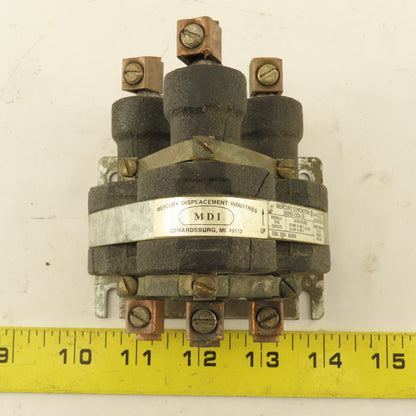 Mercury Displacement 360NO-120A-18 Mercury Contactor 480V 60A 120V Coil