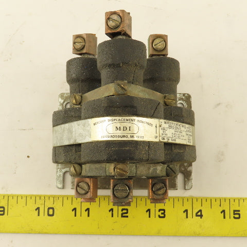 Mercury Displacement 360NO-120A-18 Mercury Contactor 480V 60A 120V Coil