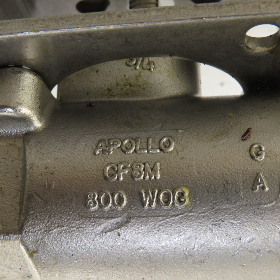 Apollo CF8M 3/4" NPT Stainless Steel 3 Way Actuator Valve