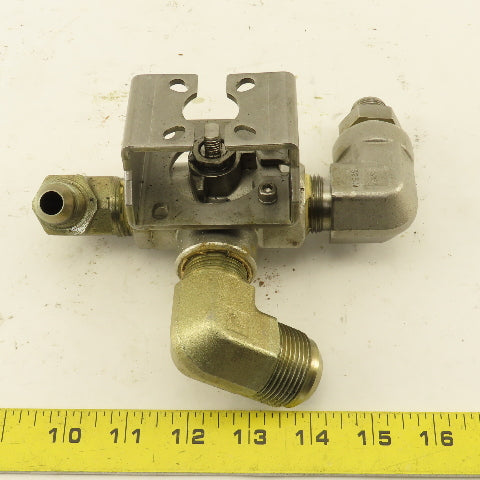 Apollo CF8M 3/4" NPT Stainless Steel 3 Way Actuator Valve