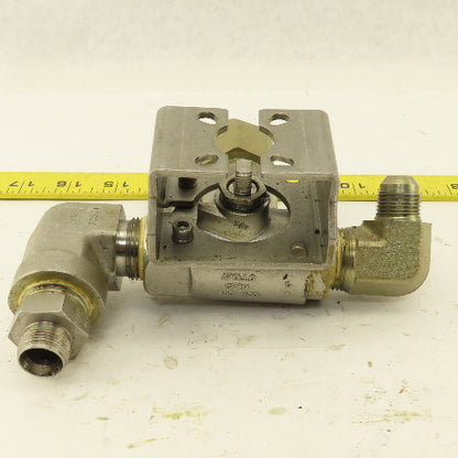 Apollo CF8M 3/4" NPT Stainless Steel 3 Way Actuator Valve