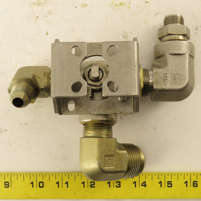 Apollo CF8M 3/4" NPT Stainless Steel 3 Way Actuator Valve