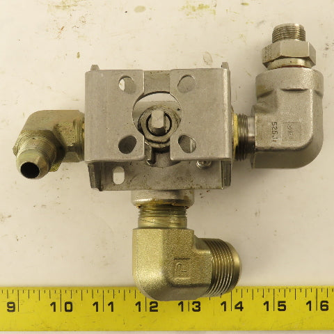 Apollo CF8M 3/4" NPT Stainless Steel 3 Way Actuator Valve