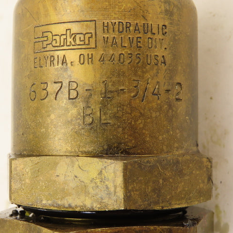Parker 637B-1-3/4-2 Parker Pressure Control Valve 637B-1-3/4-2 10psi Preset