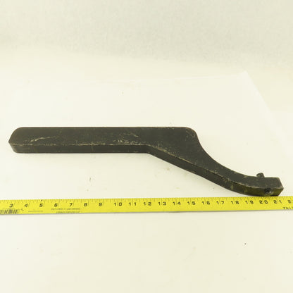 4" OD  Solid Hook Spanner Non Adjustable 1/2" Pin 20" OAL