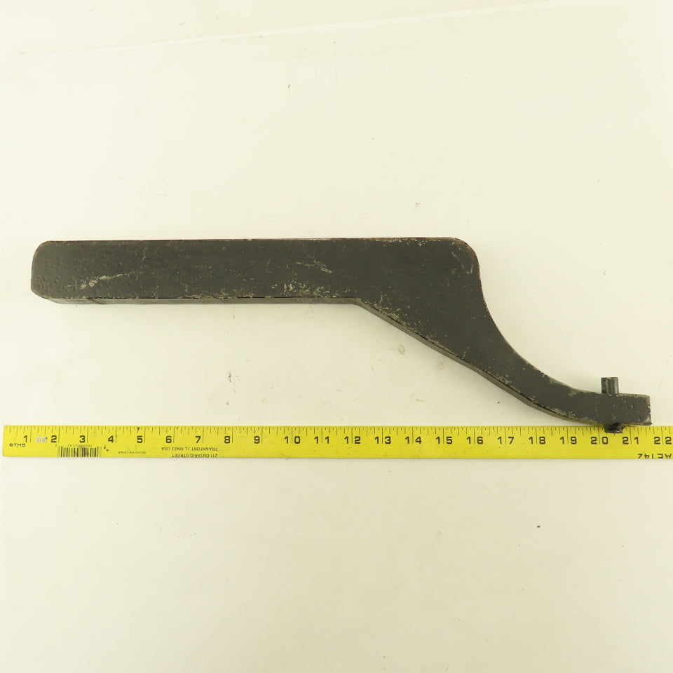 4" OD  Solid Hook Spanner Non Adjustable 1/2" Pin 20" OAL