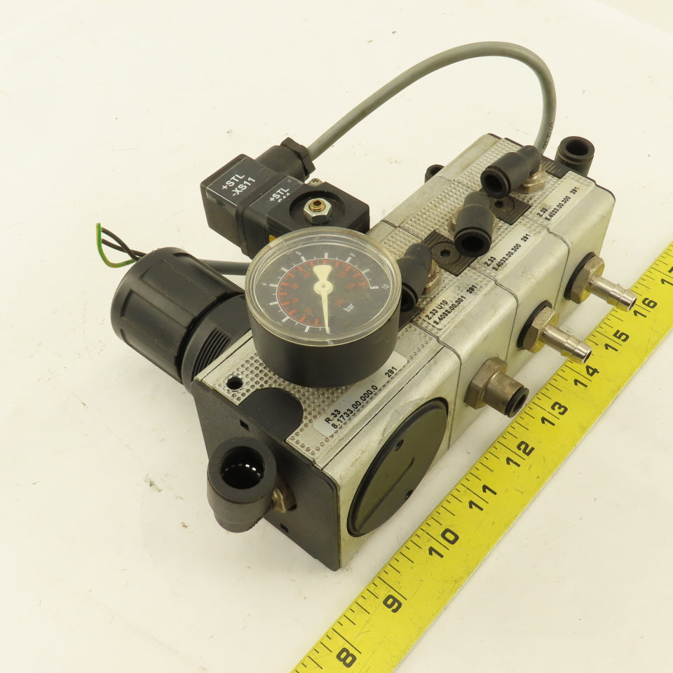 Multiport Pressure Regulator Manifold W/ Switch .5-10 Bar