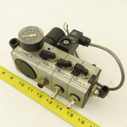 Multiport Pressure Regulator Manifold W/ Switch .5-10 Bar