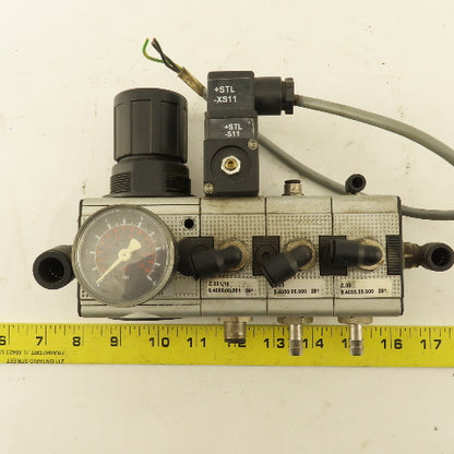 Multiport Pressure Regulator Manifold W/ Switch .5-10 Bar