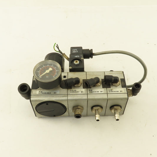 Multiport Pressure Regulator Manifold W/ Switch .5-10 Bar
