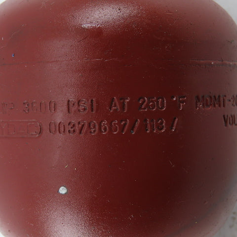 Hydac 00379667/113 Diaphragm Accumulator MAWP 3000psi 5 Cu.In.