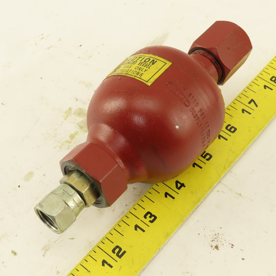Hydac 00379667/113 Diaphragm Accumulator MAWP 3000psi 5 Cu.In.