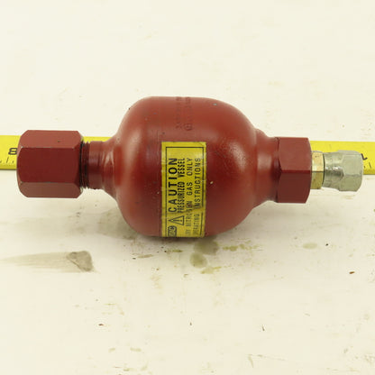 Hydac 00379667/113 Diaphragm Accumulator MAWP 3000psi 5 Cu.In.
