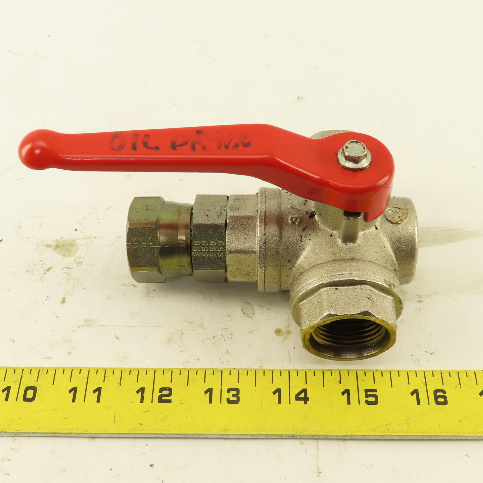 3/4" NPT Stainless Steel 3 Way Manual Valve