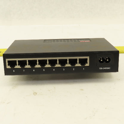 MiLAN MIL-S800IUK 8 Port Ethernet Switch 100Mbps 100-240VAC European Cord