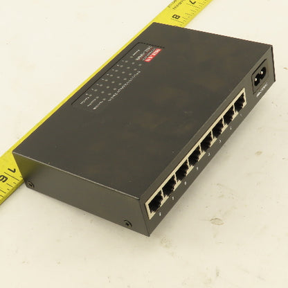 MiLAN MIL-S800IUK 8 Port Ethernet Switch 100Mbps 100-240VAC European Cord