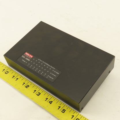 MiLAN MIL-S800IUK 8 Port Ethernet Switch 100Mbps 100-240VAC European Cord