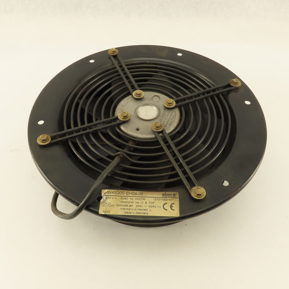 EBM W4S200-CH04-05 Cabinet Cooling Fan 230V 50/60Hz 11" 1370/1580 RPM