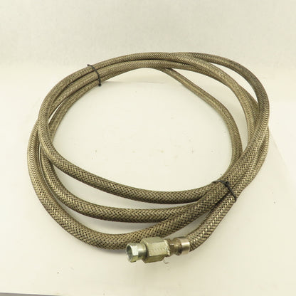1/2" Stainless Steel Braided Reinforced Hose 3/4" JIC Swivel 1/2" Male 18-1/2'