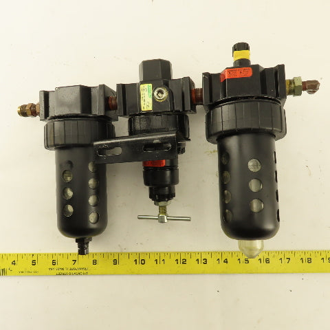 Speedair 3JV21 3/8" NPT FRL Filter Regulator Lubricator Assembly