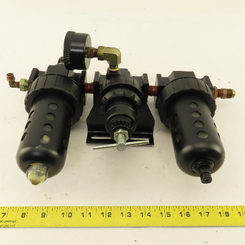 Speedair 3JV21 3/8" NPT FRL Filter Regulator Lubricator Assembly