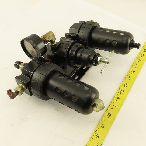 Speedair 3JV21 3/8" NPT FRL Filter Regulator Lubricator Assembly