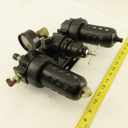 Speedair 3JV21 3/8" NPT FRL Filter Regulator Lubricator Assembly