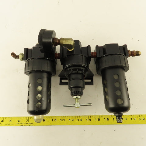 Speedair 3JV21 3/8" NPT FRL Filter Regulator Lubricator Assembly