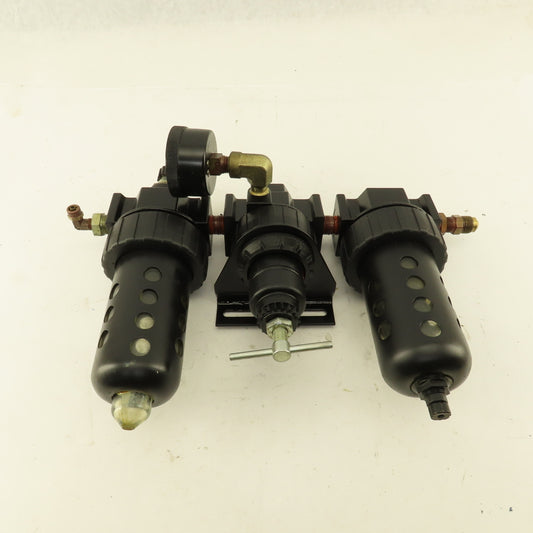 Speedair 3JV21 3/8" NPT FRL Filter Regulator Lubricator Assembly