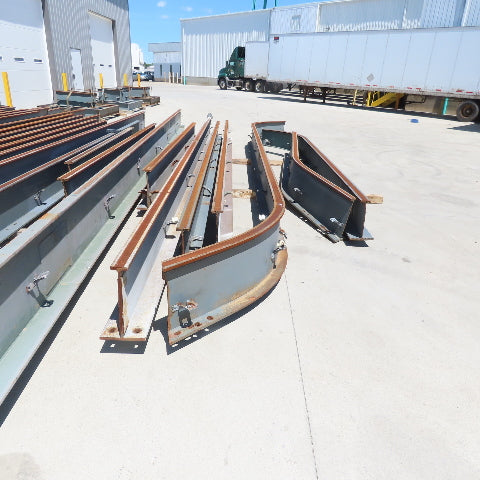 16" x 3-1/2" I Beam Monorail Overhead Hoist Rail Underhung 658 Total Feet