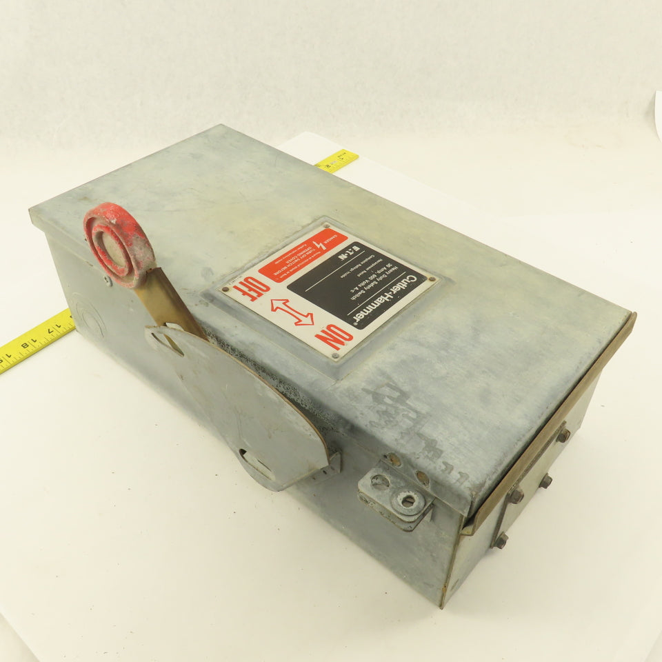 Cutler Hammer DH361URK 600V 30A 3 Pole Non Fused Safety Disconnect