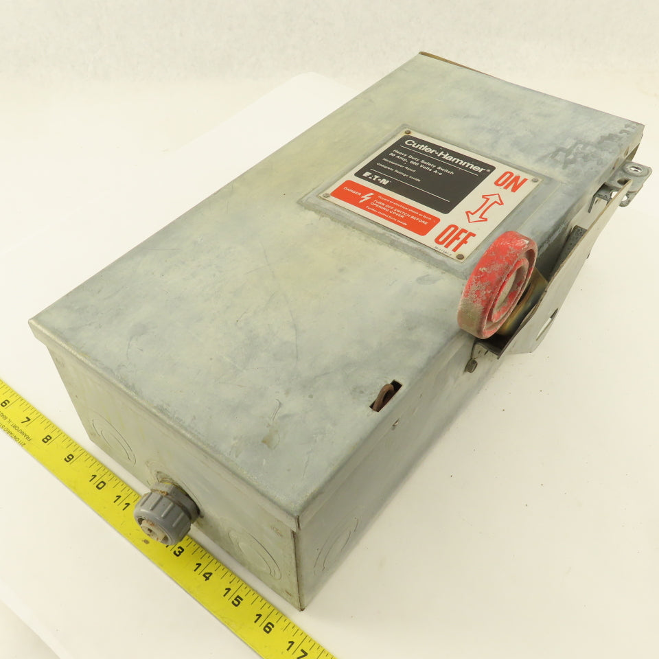 Cutler Hammer DH361URK 600V 30A 3 Pole Non Fused Safety Disconnect