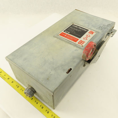 Cutler Hammer DH361URK 600V 30A 3 Pole Non Fused Safety Disconnect