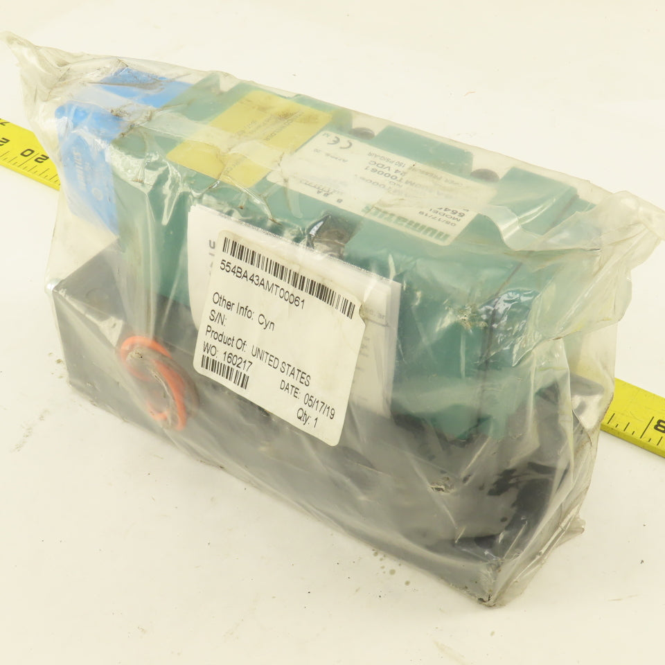 Numatics 554BA43AMT00061 2 Way Hydraulic Directional Control Valve 24V Coil