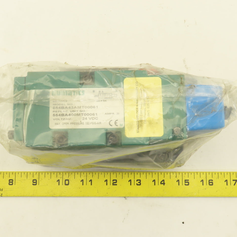 Numatics 554BA43AMT00061 2 Way Hydraulic Directional Control Valve 24V Coil